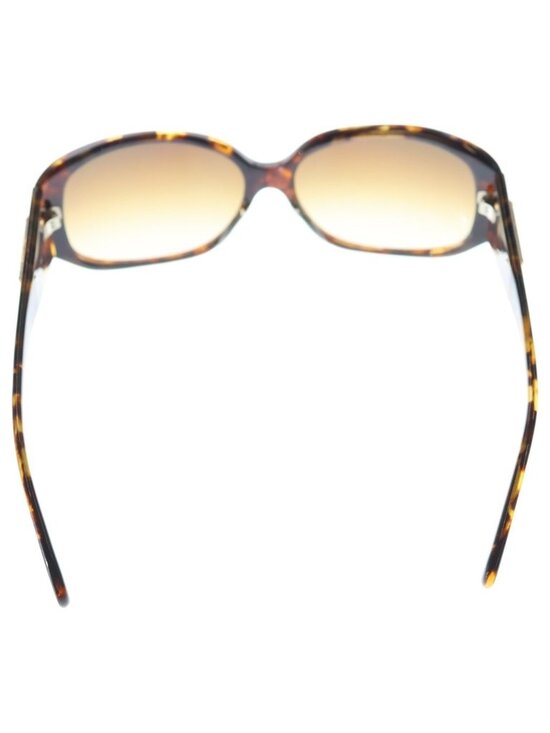 Prada Triangle Plate Sunglasses Brown Frame Gradient Lens 59 15 Gold Eyewear main image 5